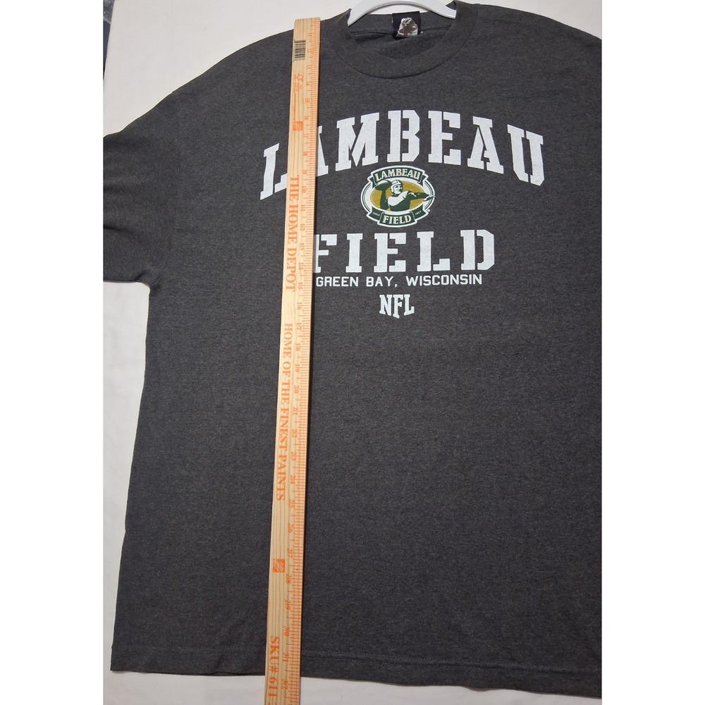 Men's NFL Team Apparel Brand Sz. 2x Lambeau Field Shirt Gray Green Bay Packers - Picture 6 of 11
